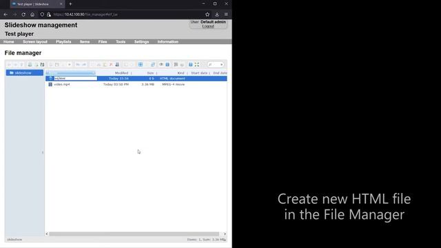 Slideshow - Tutorial 8: Transparent panels, HTML files, webpages