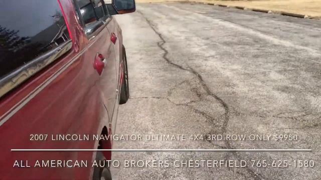 2007 Lincoln Navigator Ultimate 4X4 3rd Row only $9,950