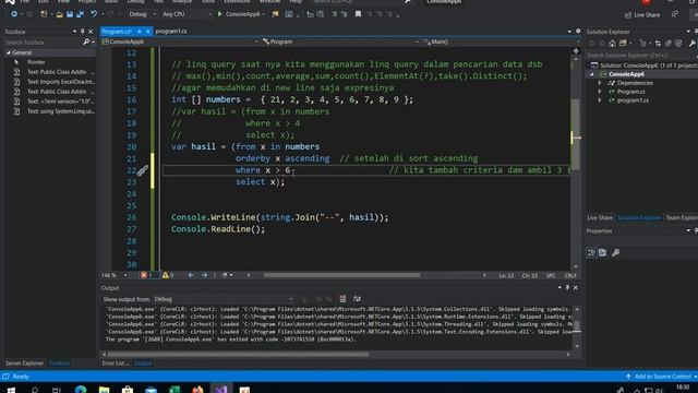 C# using Linq (link Query in C#)