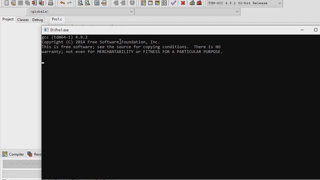 GCC Version Using C Language