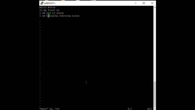 Linux 56 (File Editor Vi In Linux)