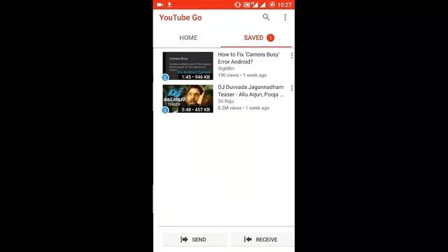 How to Share Offline Saved YouTube Videos (YouTube Go)?