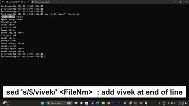 Use of sed || CLI || Use of Linux Cmd