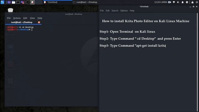 Install Krita Photo Editor on Kali Linux  -  हिंदी  में