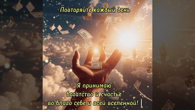 Аффирмация на богатство и счастье
