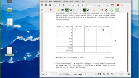 Fill in answers on pdf and extract single page