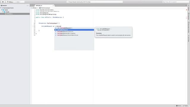 Consume Web API with Unity