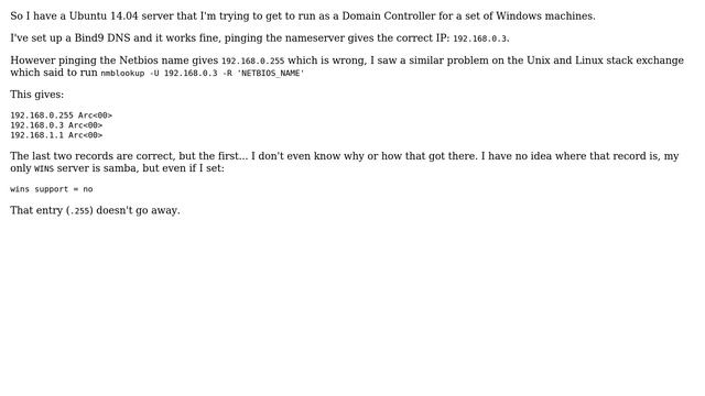 Unix & Linux: Removing Incorrect WINS record (2 Solutions!!)