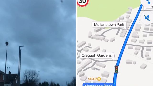Apple Maps with irl video