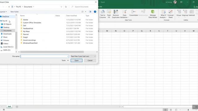 Tip create and open file csv with text japan