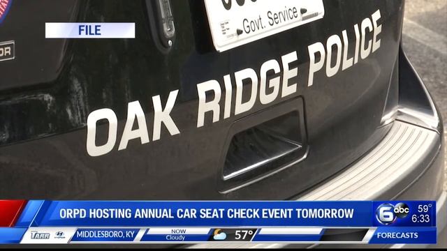 Oak Ridge Police holding annual car seat check event