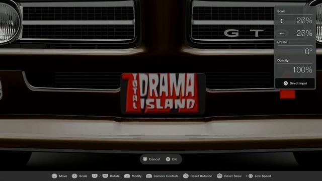 Gran Turismo 7: Livery Editor - Creating a Total Drama livery, Axel Pontiac GTO The 'Judge' '68