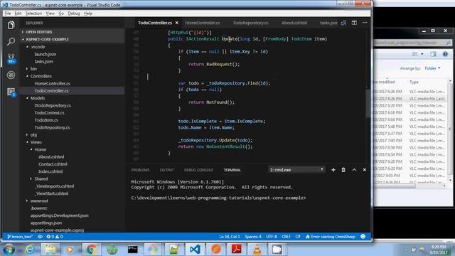 ASP.NET Core Tutorial - Lesson Two - Part Seven