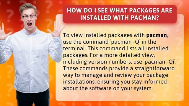 How do I see what packages are installed with pacman?