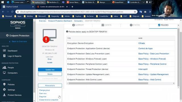 VIDEO WEBINAR ADMINISTRE SU SEGURIDAD INFORMÁTICA EN CUALQUIER LUGAR   SOPHOS CENTRAL