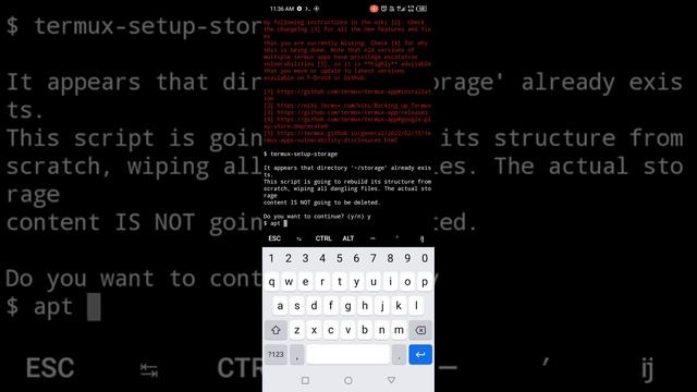 Install and setup of Linux environment in android.  #termux #linux #hacking #computer  #android