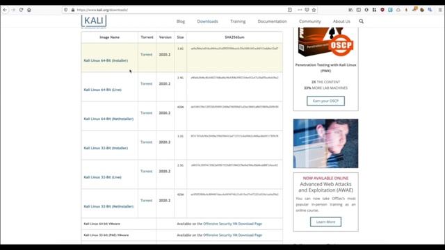 Installing Kali using the VMware Image - Step 1