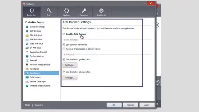 How to set up protection components in Kaspersky Small Office Security 3