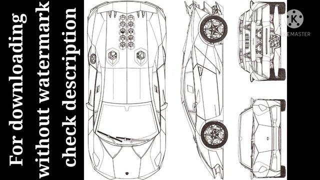 Lamborghini Sesto Elemento 2012 Blueprint