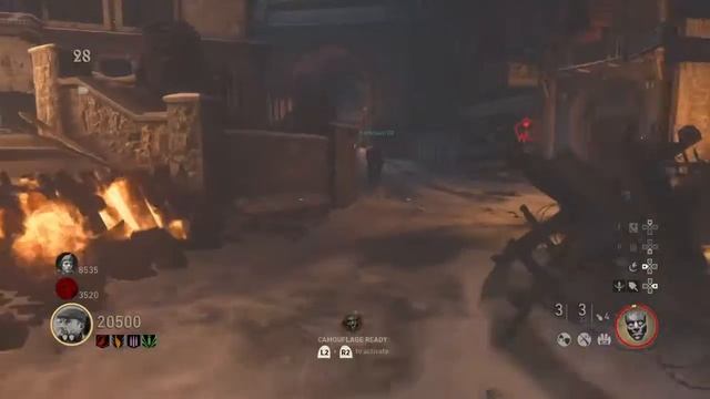 WW2 ZOMBIES ALL TESLA UPGRADED BOSS FIGHT GAMEPLAY 2nd ending(call of duty WW2 Zombies )