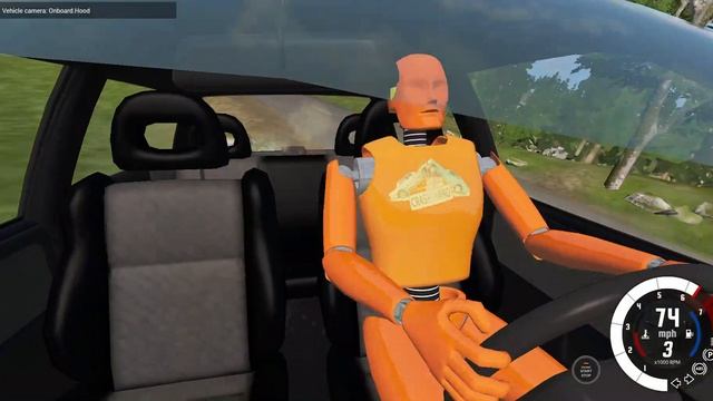 when you flip a car with a dummy in it... |BeamNG.drive|