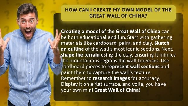 How Can I Create My Own Model of the Great Wall of China?