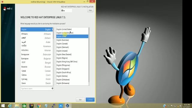 How to install redhat 7.3 operating system