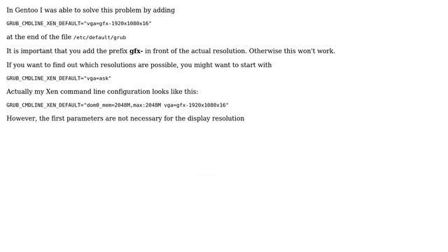Unix & Linux: Change screen resolution of Xenserver Console for a CentOS VM (2 Solutions!!)