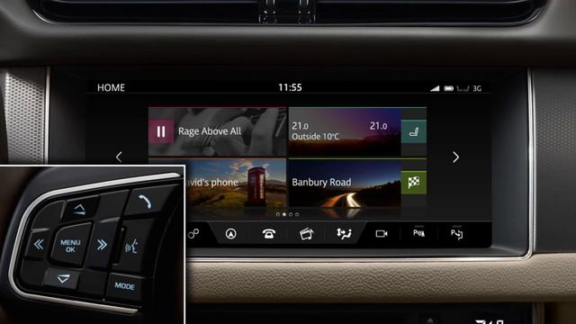 Jaguar XF 2017 | InControl Touch Pro Steering Wheel Controls