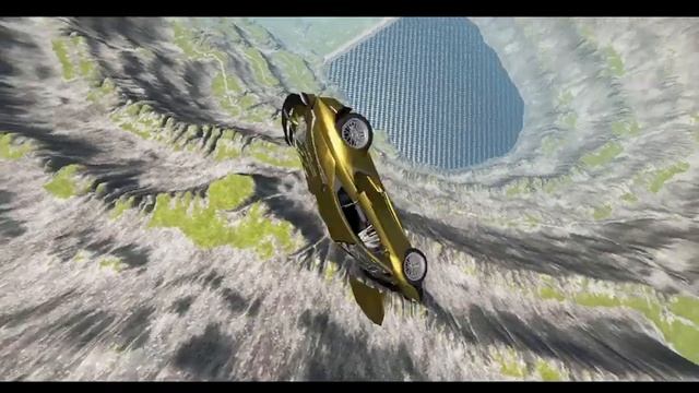 Lamborghini Aventador vs Leap of Death BeamNG.drive