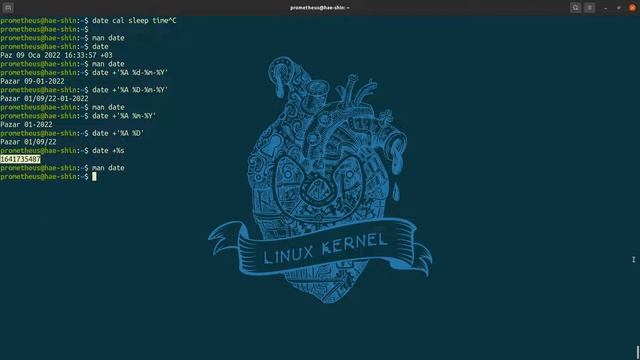 date, cal, sleep, time, komutları nasıl kullanılır ? [ Başlangıç Seviye Linux ]