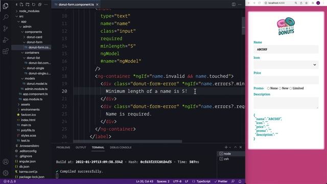 7. Template Forms and Validation