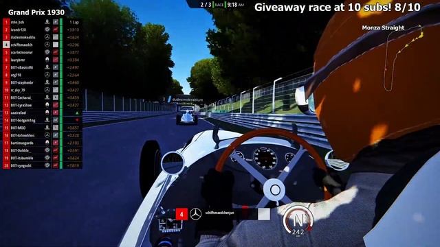 Grand Prix race at Monza - Driven by Artificial Intelligence
