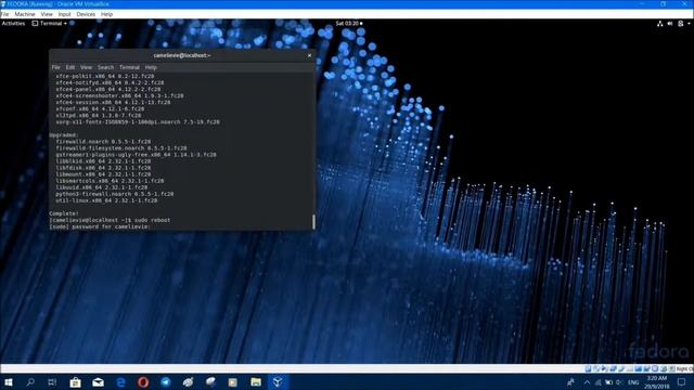 Fedora 28 desktop enviroment configuration