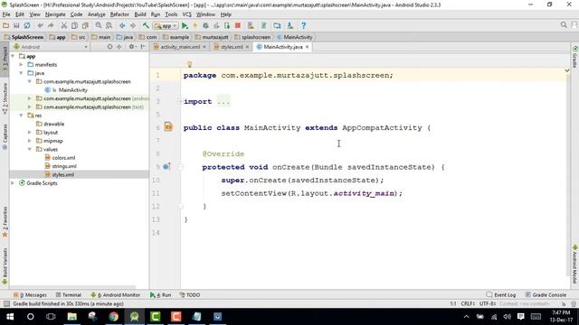 No Title bar and no Top bar in an activity android tutorial for beginners YouTube