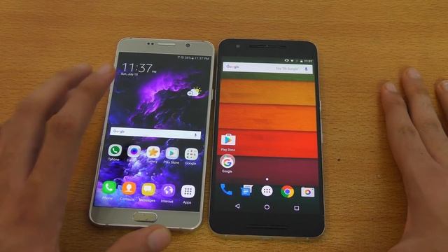 NEW Note 7 Grace UX vs Android 7.0 Nougat DP4 - Speed Test! (4K)