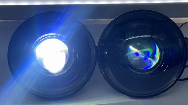 7" Round Black Series headlights - Devil Eyes and Low Beam High Beam demonstration