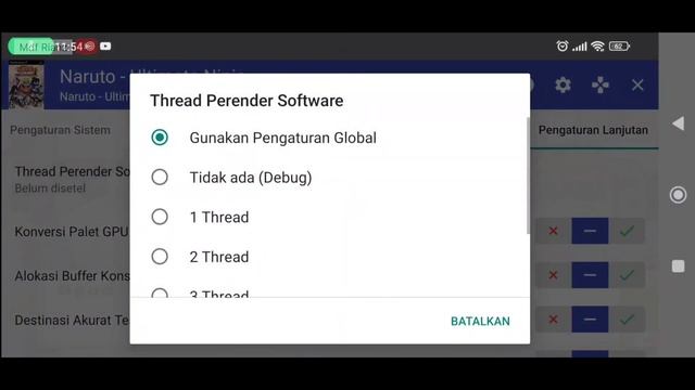 SETTING TERBAIK GAME NARUTO ULTIMATE NINJA AETHER ANDROID