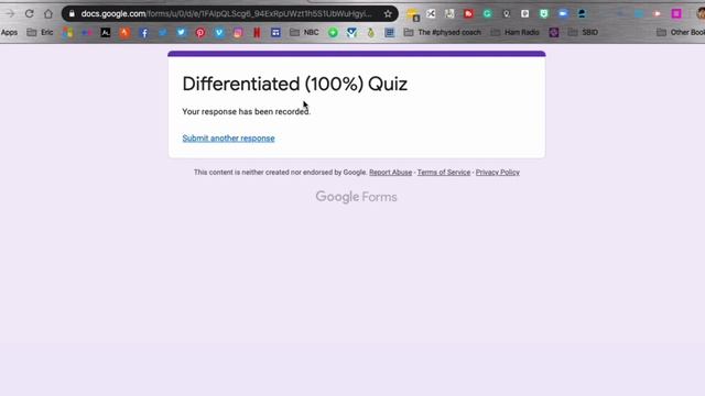 Instant Feedback using Google Forms - Branch Logic