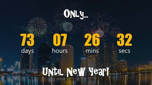 Automatic countdown to New Year in PowerPoint