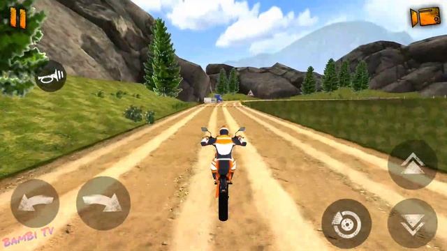 Offroad Motorbike Racing Dangerous Hilly Roads - Stunt Ramps - BamBi Tv - Android Gameplay