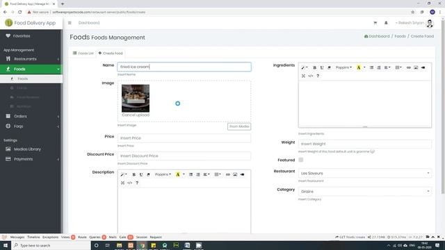 Multi Restautant Flutter App | FOOD DELIVERY APP | ADMIN MANGER API-CLIENT DELIVERY BOY ANDROID APP