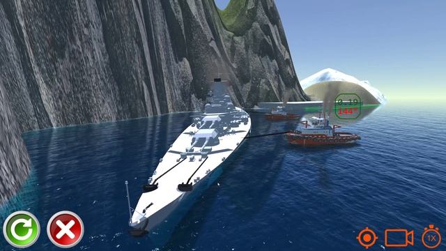 The Bismarck hits a BIG ROCK & Sinks in Shallow Waters  | Ship Handling Simulator