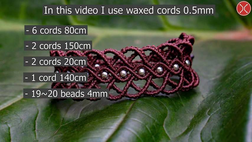 Macrame tutorial ｜ Lovely wavy bracelet - Elegant and simple