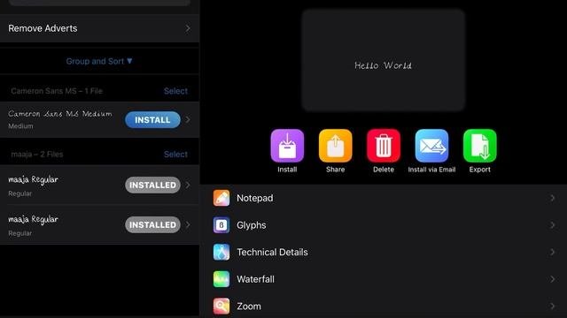 เพิ่มฟ้อน ใน Ipad Iphone ด้วย แอฟ Ifont  ฟ้อนอะไรก็เพิ่มได้
