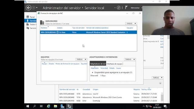 1.4 Configurar NIC Teaming