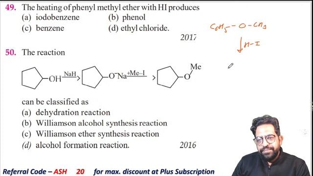 Alcohols, Phenols and Ethers for JEE | PYQs Series | JEE 2024 | Ashok