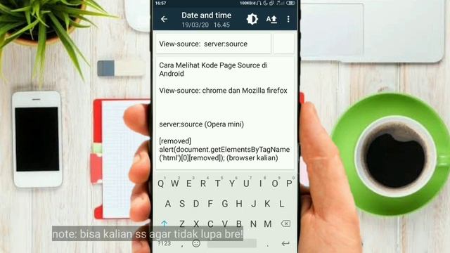 Cara Melihat Kode Html,Page Source di Android,tanpa menggunakan aplikasi tambahan