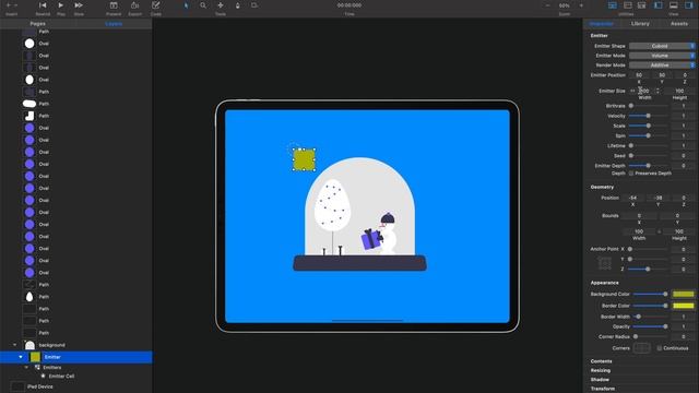Particle Emission: How to Render and Animate Snow with Kite Compositor