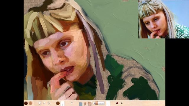 【iPad Pro】Portrait  Painting | AURORA② /オーロラ|  Art Set4  App